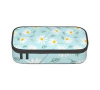 CMJSGG Marguerite Florale délicate Bleue et Blanche, Trousse à Crayons, Trousse à Crayons, Trousse à Crayons de Grande capacité, Trousse à cosmétiques