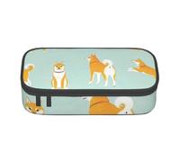 CMJSGG Mignon Chiot Shiba Inu, Trousse à Crayons, Trousse à Crayons, Trousse à Crayons de Grande capacité, Trousse à cosmétiques