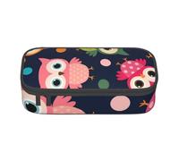 CMJSGG Mignon Hibou imprimé Animal à Pois, Trousse à Crayons, Trousse à Crayons, Trousse à Crayons de Grande capacité, Trousse à cosmétiques