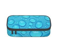 CMJSGG Modèle d'eau Goutte Bleue, Trousse à Crayons, Trousse à Crayons, Trousse à Crayons de Grande capacité, Trousse à cosmétiques