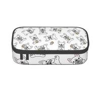 CMJSGG Modèle Mignon de Bouledogue français, Trousse à Crayons, Trousse à Crayons, Trousse à Crayons de Grande capacité, Trousse à cosmétiques