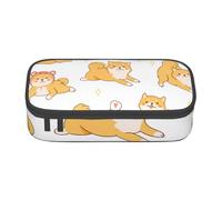 CMJSGG Modèle Mignon de Chiens Shiba Inu, Trousse à Crayons, Trousse à Crayons, Trousse à Crayons de Grande capacité, Trousse à cosmétiques