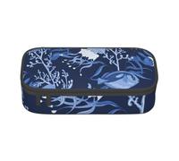 CMJSGG Motif de mer sous-Marine imprimé, Trousse à Crayons, Trousse à Crayons, Trousse à Crayons de Grande capacité, Trousse à cosmétiques