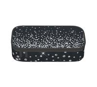 CMJSGG Noir Argent Pailleté Diamant Scintillant, Trousse à Crayons, Trousse à Crayons, Trousse à Crayons de Grande capacité, Trousse à cosmétiques