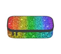 CMJSGG on dirait Un Arc-en-Ciel avec des Paillettes, Trousse à Crayons, Trousse à Crayons, Trousse à Crayons de Grande capacité, Trousse à cosmétiques