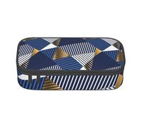 CMJSGG Or Et Bleu Luxe sans Soudure, Trousse à Crayons, Trousse à Crayons, Trousse à Crayons de Grande capacité, Trousse à cosmétiques