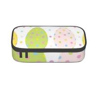 CMJSGG Pâques avec des œufs Mignons à Pois, Trousse à Crayons, Trousse à Crayons, Trousse à Crayons de Grande capacité, Trousse à cosmétiques