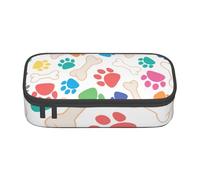 CMJSGG Patte et os de Chien, Trousse à Crayons, Trousse à Crayons, Trousse à Crayons de Grande capacité, Trousse à cosmétiques