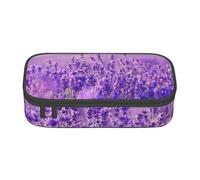 CMJSGG Paysage De Paysage Violet Fleur De Lavande, Trousse à Crayons, Trousse à Crayons, Trousse à Crayons de Grande capacité, Trousse à cosmétiques