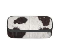 CMJSGG Peau De Vache Abstrait Afrique Animal Noir, Trousse à Crayons, Trousse à Crayons, Trousse à Crayons de Grande capacité, Trousse à cosmétiques