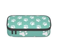 CMJSGG Petites Empreintes de Pattes de Chien sur Bleu, Trousse à Crayons, Trousse à Crayons, Trousse à Crayons de Grande capacité, Trousse à cosmétiques