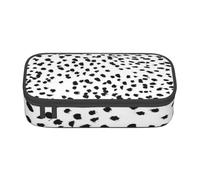 CMJSGG Points de Tache Dalmatien à imprimé Animal Noir et Blanc, Trousse à Crayons, Trousse à Crayons, Trousse à Crayons de Grande capacité, Trousse à cosmétiques