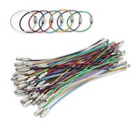 CMJSGG Porte-Clé, 56 Pièce Petit Mousqueton, 7 Couleurs, Longueur Réglable, Super Cadeau, Convient Porte-Clés, Clips, Étiquettes Bagages, Alpinisme