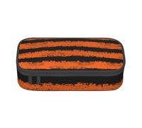 CMJSGG Rayure Noire Orange, Trousse à Crayons, Trousse à Crayons, Trousse à Crayons de Grande capacité, Trousse à cosmétiques