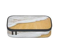 CMJSGG Sable avec des Coquillages, Trousse à Crayons, Trousse à Crayons, Trousse à Crayons de Grande capacité, Trousse à cosmétiques