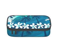 CMJSGG Surf Tropical Bleu avec Palmiers, Trousse à Crayons, Trousse à Crayons, Trousse à Crayons de Grande capacité, Trousse à cosmétiques