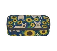 CMJSGG Tournesols Bouledogue français, Trousse à Crayons, Trousse à Crayons, Trousse à Crayons de Grande capacité, Trousse à cosmétiques