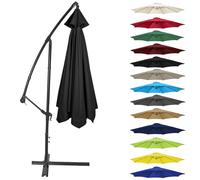 CMJYMX Auvent Parasol De Rechange 200CM 2.7M 300CM (6 Baleines/8 Baleines) Toile De Rechange Housse De Parapluie pour Terrasse/Jardin/Piscine Housse Déporté(Color:Black,Size:6 ribs-3m(9.8ft))
