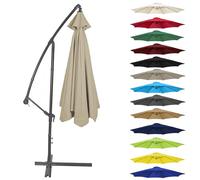 CMJYMX Auvent Parasol De Rechange 200CM 2.7M 300CM (6 Baleines/8 Baleines) Toile De Rechange Housse De Parapluie pour Terrasse/Jardin/Piscine Housse Déporté(Color:Top Color,Size:6 ribs-3m(9.8ft))