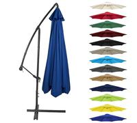 CMJYMX Auvent Parasol De Rechange 200CM 2.7M 300CM (6 Baleines/8 Baleines) Toile De Rechange Housse De Parapluie pour Terrasse/Jardin/Piscine Housse Déporté(Color:Royal Blue,Size:8 ribs-3m(9.8ft))