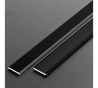 CMJYMX Bande De Séparation De Porte De Sol 90 Cm, Profilé De Transition, Seuil Bande Idéal pour des Transitions Harmonieuses Et des Finitions Professionnelles(Black,6.0cm/2.36in)