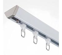 CMJYMX Invisible Rail Rideaux Plafond, Rail De Plafond pour Rideaux, Tringle À Rideau Montée Au Plafond pour Bureau, Salon, Chambre, Rails pour Rideaux Kit(White,13.1FT/400CM)