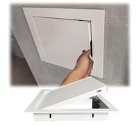 CMJYMX Trappe D'accès Plafond/Mur - Trappe D'inspection De Plomberie Dissimulé | Porte D'accès pour Grenier - Plaque De Service De Révision pour Usage Professionnel(500x500mm/20x20in)