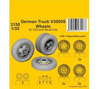 CMK 129-3150 - 1:3 5 Allemand Truck V3000S Wheels pour Icm Kits - Neuf