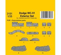 CMK 129-3151 - 1:3 5 Dodge WC-51 Stowage And Seat Coussins / pour Zvezda Autres