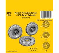 CMK 129-3152 - 1:3 5 Austin K2 Ambulance/K30 Truck Wheels pour Airfix Kits - Neu