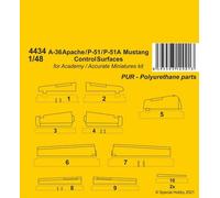 CMK 129-4434 - 1:48 A-36 Apache/P-51/P-51A MUSTANG Contrôle Surfaces - Neuf