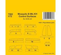 CMK 129-7502 - 1:72 Moustique B Mk.xvi Contrôle Surfaces / pour 1/72 Airfix Kit