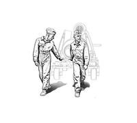 CMK 129-F32356 - 1:3 2 Armée Ground Équipage Tracteur V1 On Chariot - Neuf