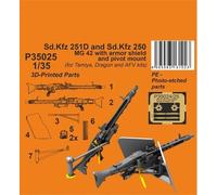 CMK 129-P35025 - 1:3 5 Sdkfz 251D/250A MG 42 Avec Armure Shiels Et Pivot Mount