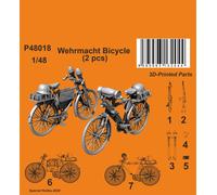 CMK 129-P48018 WEHRMACHT BICYCLE (2 PCS) 1/48