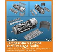 CMK 129-P72008 - 1:72 Tempest Mk.v Moteur Et Fuselage Réservoirs - Airfix Kit -