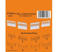CMK 129-P72038 - 1:72 P-38L/J Lightning Volets 1/72 / Pour Kit Academy - Neuf