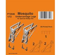 CMK 129-P72046 - 1:72 Moustique Undercarriage Legs pour Spécial Hobby - Neuf