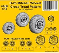 CMK 4466 - 1/48 - B-25 Mitchell Wheels / Croiser Tread Modèle 1/48 / pour Hk Kit