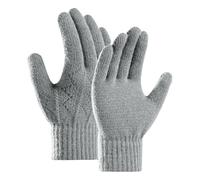CMLDJBD Gants Hiver New Men's Jacquard Winter Screen À Écran Tactile avec Une Toison Épaisse pour La Protection du Froid-Gris Clair