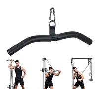 CMLLING Barre droite triceps,Barre de fitness,Accessoires d'outils de barre de remise en forme Barre de traction Biceps en acier Barre de traction Biceps Barre Acier Bouclé