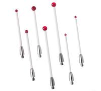 CMM Probe Stylet en porcelaine avec boule rouge, pour poignée filetée M3 pour machine à mesurer coordonnée, tige d'extension résistante à l'usure pour inspection du travail des métaux, modèles