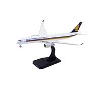 CMO Maquette d'avion, 1/400 L'éChelle Singapore Airlines A350-900 MéTal Moulé sous Pression Modèle, Décorations et Cadeaux, 6,4 x 6 Pouces