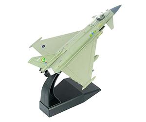CMO ModèLe en Alliage d'avion Militaire, 1/72 L'éChelle EF2000 Eurofighter Typhoon Fighter Modèle,Jouets et Cadeaux pour Adultes, 6,5 X 4,5 Pouces