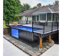 CMOLVUR Container Maison de piscine préfabriquée