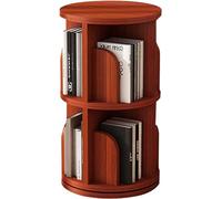 CMOLVUR Creativity Corner Bibliothèque rotative en bois massif, bibliothèque ronde rotative à 360 degrés pour enfants, rangement au sol pour le salon (taille : 39 x 39 x 67 cm, couleur B)