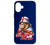 C'mon Angleterre Drapeau de l'Angleterre Ballon de Football Euro Coque pour iPhone 16 Plus