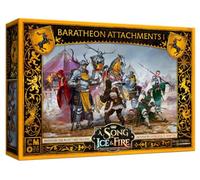 CMON Baratheon Attachments #1 : A Song of Ice and Fire - Jeu de table - Game of Thrones - Jeu de guerre miniature - Maison Baratheon - Or - Moyen Âge - Unisexe - 14 ans et plus - 180 mois - 168 mois