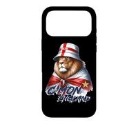 C'mon England Ballon de Football Motif Lion Bleu Coque pour iPhone 17 Pro Max