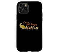 C'mon Get, Happy Retro Quail Family Design Mignon Coque pour iPhone 11 Pro